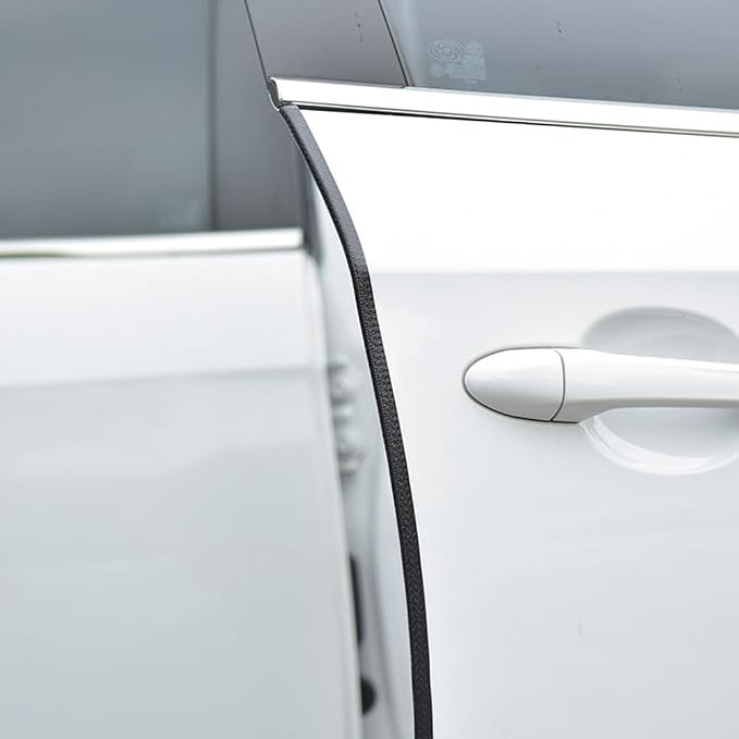 Garneck Car Door Edge Guards Rubber U Shape Edge Trim Seal Strips Protector Car Door Edge Protection for Car Auto Vehicle 10M