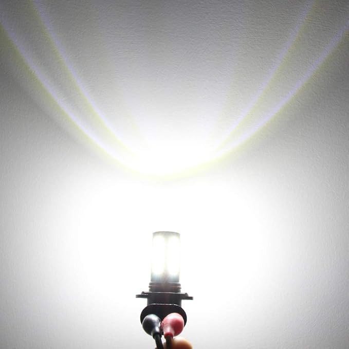 Alla Lighting Super Bright HB4 9006 LED Fog Light Bulbs, 6000K Xenon White 2800Lms Auto 12V Fog Lamps Replacement 5730 33-SMD LEDs