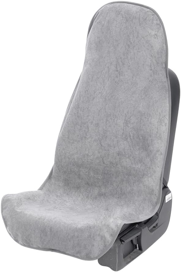 Waterproof Car Seat Cover Universal Fits Car Sweat Towel for Trucks SUV Van Car Seat Protector Sweat Proof Protector Cloth Seats Light Grey Pack of 1