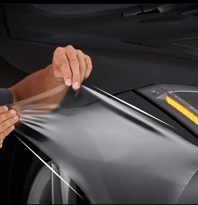 DIYAH Pro-Shield Heavy Duty PPF 84" X 60" / 7 FT X 5 FT - 8.5 mil Thickened Clear Paint Protection Film - Maximum Impact & Rock Chip Defense - Self-Healing Wrap with Tools