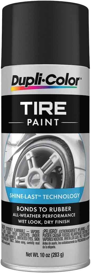 Dupli-Color TP101 Tire Paint – Black Spray Paint - 11 oz. Aerosol Can