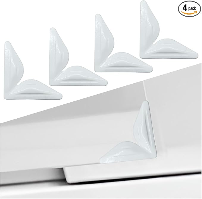 4PCS Car Door Edge Guards Protectors, Self-Adhesive Car Side Door Corner Protector Anti-Collision Trim Sticker, Anti-Rub Vehicle Exterior Decorative Accessory for Cars Trucks SUVs (White)