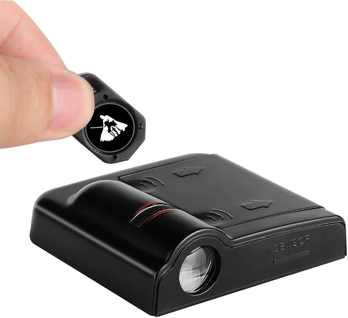 2pcs 3D Magnetic Car Door Step LED Welcome Logo Shadow Ghost Light Projector Lamp fits All Car Models (Characters) by DmStore