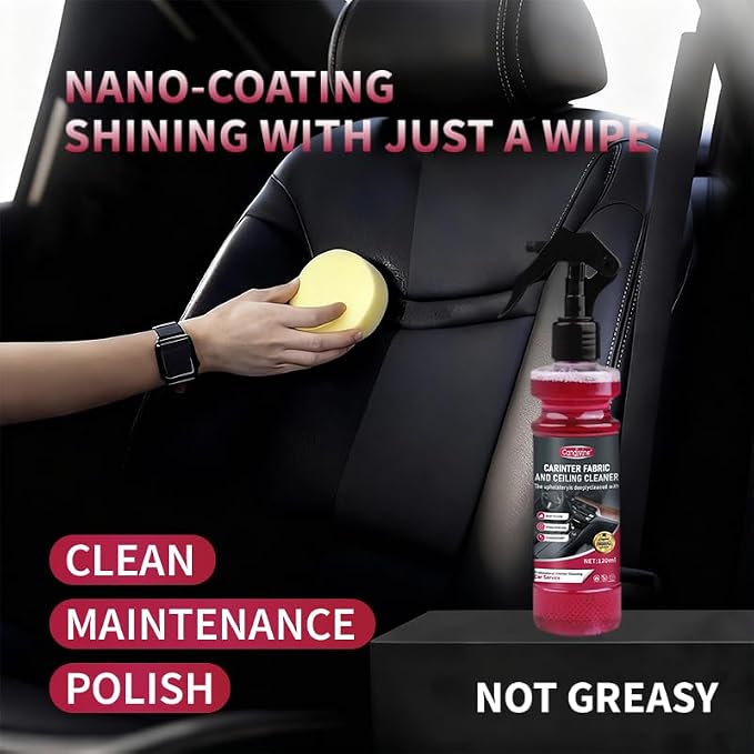 Car Interior Cleaner & Protectant- Multi-Surface Detailing Spray Cleans Dashboard, Plastic, Leather Seats & Glass-Removes Dust & Stains, Streak Free Finish Formula for Cars, Trucks, SUVs,RVs & More