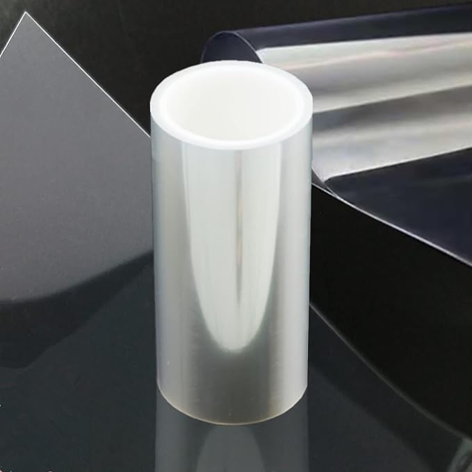 BANLTRE 12inchs x 80ft Rolls Transparency Blank Template Material Acetate,Clear Sheet Mylar Stencils for Cutting Paper (6 mil /12inchs x 80ft)