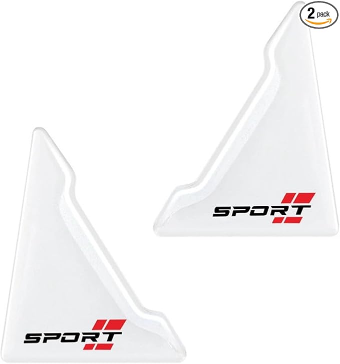 2 PCS Right-Angle Car Door Corner Guards, Sport Style Car Door Corner Protector Strip, Self-Adhesive Anti-Collision Decorative Doors Edge Guard, Universal for Most Cars (Transparent# Sport)