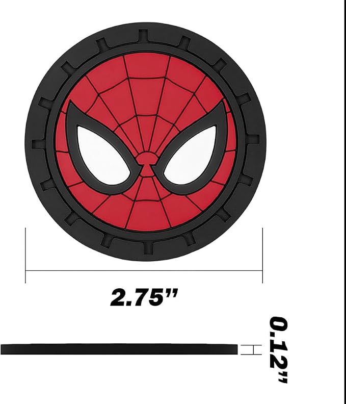 Cup Holder Insert Coaster for Marvel Spiderman Fans,Anti Slip Car Cup Coaster Interior Accessories