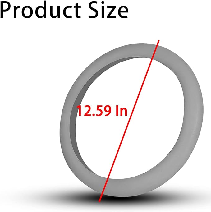 AICEL Car Silicone Steering Wheel Cover, Soft Anti-Slip Auto Steering Wheel Protector Fit 14 Inch, Universal Vehicle Interior Accessories for Cars, SUVs, Trucks, and Vans (Gray)