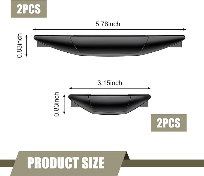 4 PCS Car Door Anti-collision Strips, Anti-impact Door Side Edge Guards, Anti-scratch Auto Edge Bumper Guards, Universal Protection Decorative Covers for Car Truck (Black)