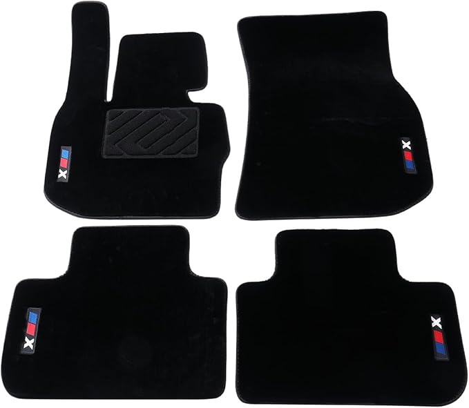Fit for BMW X3 2018 2019 2020 2021 2022 2023 2024 Luminous Wool Carpet Car Floor Mats - Custom Fit, Anti-Slip, All-Weather with Logo