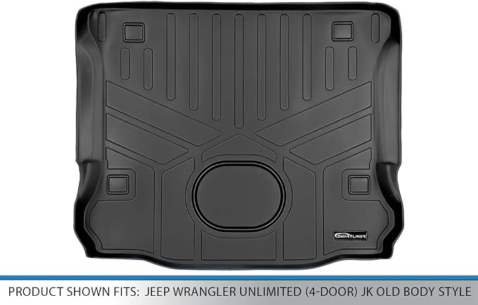 MAXLINER All Weather Cargo Liner Floor Mat for 2015-2018 Jeep Wrangler