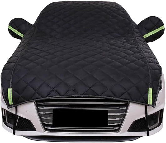 Hail Protector Car Cover SUV,5-Layer Padded Anti-Hail Car Covers,Heavy Duty Waterproof Protector with Reflective Strips,Hail Cover for SUV/Sedan/Hatchback(Black-SUV)