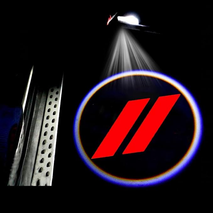 2Pcs Car Door Light Projector Ghost Shadow Lights, Laser Welcome Lamp Light Compatible with Dodge Challenger Charger Durango Avenger Ram