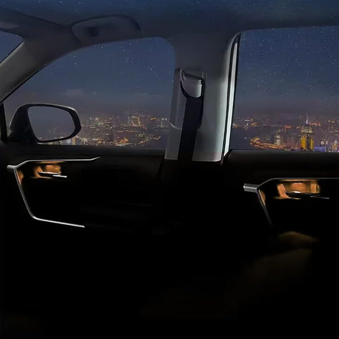 Car Door Handle Light Warm White 3200k Color Temperature LED Ambient light 12V Interior Installation Small Volume Opening 4mm Easy Installation Universal Small Car Ship Use (4PCS)