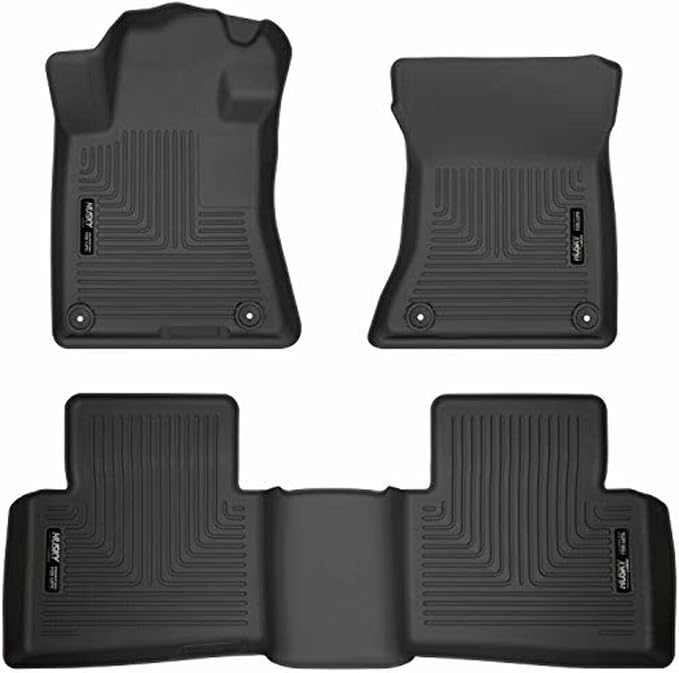 Husky Liners Weatherbeater Floor Mats | Fits 2019-2026 Nissan Altima | Front & 2nd Row, 3-pc Black - 99381