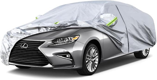 Koukou 6 Layers Car Cover Custom Fit Lexus ES from 2012 to 2025, Waterproof All Weather for Automobiles, Sun Rain Dust Snow Protection. (Ships from US Warehouse, Arrive Within 3-7 Days)