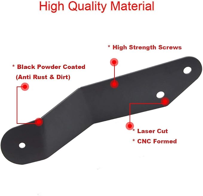 Wsays Front Upper Windshield 42 Inch LED Light Bar Mounting Bracket Compatible with Can-Am Commander 1000 800 2014-2021