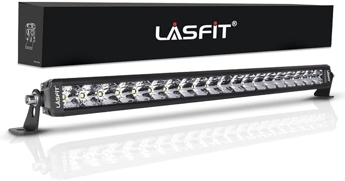 LASFIT 22 inch LED Light Bar, IP67 Waterproof Off Road Spot Flood Light Bar for Wrangler/Camry/Accord/Ranger/Explorer/ATV