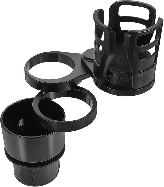 Cabilock Car Cup Holder Expander Multifunction Drink Holder with Rotating Base Adjustable Water Cup for Car Organizer for Mugs Bottles and Auto Storage