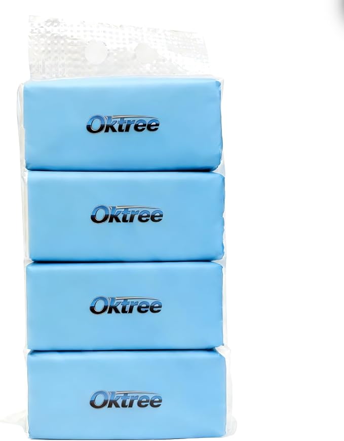 Ultra Soft Facial Tissues, 4 Packs, 100 Sheets per Pack (400 Total), 4-Ply, Strong & Gentle, Car, Home & Travel Use (1 Count (Pack of 4))