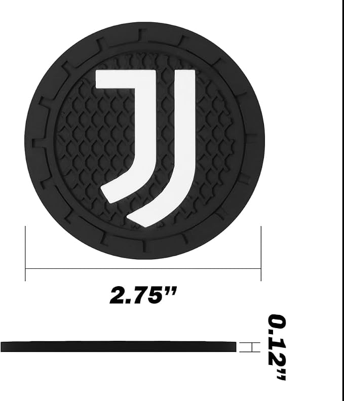 Cup Holder Insert Coaster for Juventus UEFA UCL Fans,Anti Slip Car Cup Coaster Interior Accessories