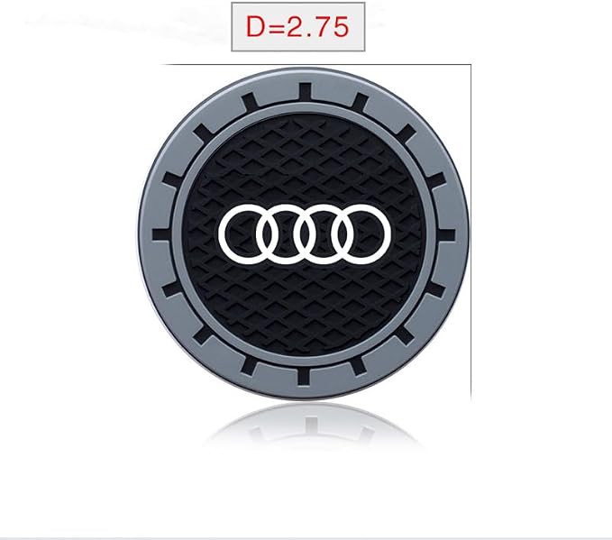 Cup Holder Insert Coaster Fit A1 A3 RS3 A4 A5 A6 A7 RS7 A8 Q3 Q5 Q7 R8 S Series,Anti Slip Car Cup Coaster Interior Accessories