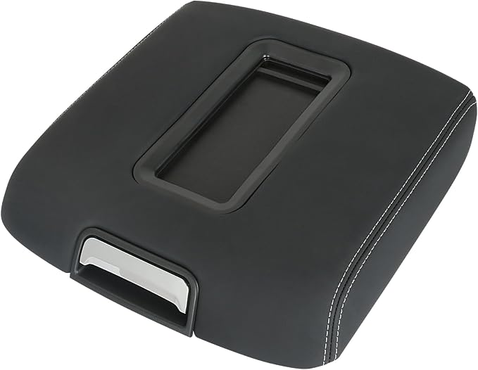 Center Console Armrest Lid w/o Steel Bracket Black Compatible with 2014-2020 Chevrolet Chevy Avalanche Silverado Suburban Tahoe GMC Sierra Yukon XL Replaces 0227083AA
