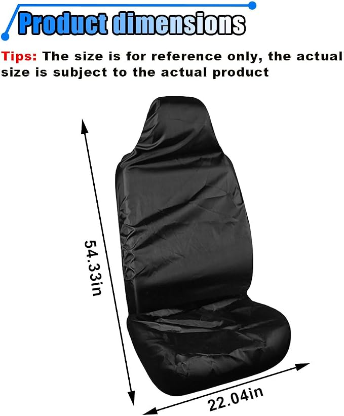 BDZMC Car Seat Cover Protector, Stain Resistant Car Front Seat Covers, Waterproof Car Seat Cover After Gym, Sweat Swimming, Car Seat Towel Covers for Cars, Trucks, SUVs (2PCS)
