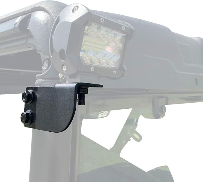 Rear Roof Roll Backup Light Bar Brackets - Pro-fit Cage Bar Reverse LED Light Pod Mounting Fit for 2013-2021 Polaris Ranger Full Size