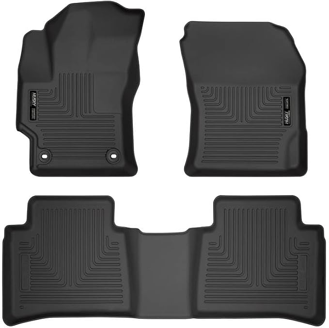 Husky Liners Weatherbeater Floor Mats | Fits 2020 - 2025 Toyota Corolla, Sedan | Front & 2nd Row, 3-pc Black - 95751