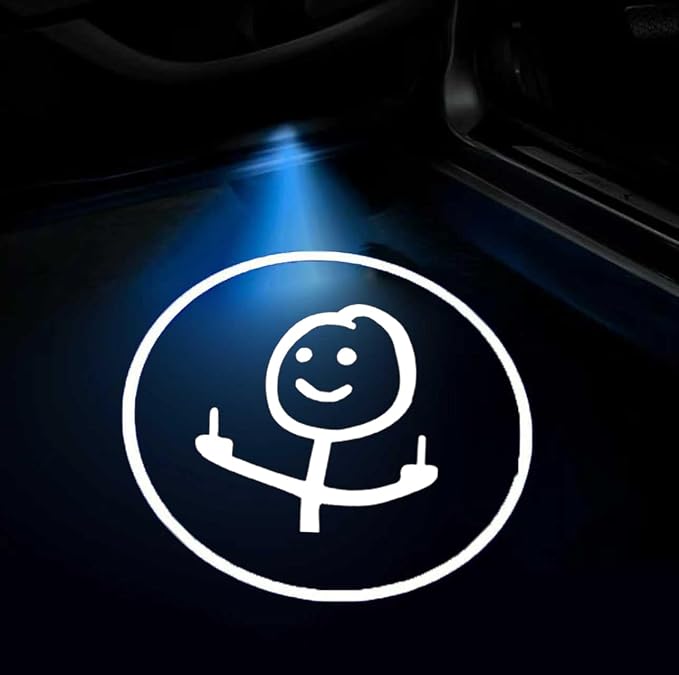 2PCS Car Door Light Projector Wireless Ghost Shadow Lamp Funny Car Accessories