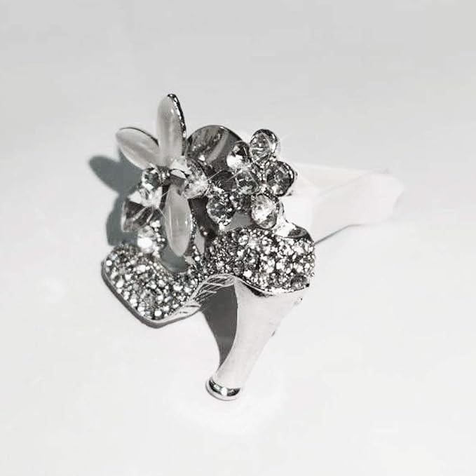 LHEVEN Crystal High Heel Shoe & Magic Bag Car Air Vent Clip Charm Bling sparkly bedazzled rhinestone Car Bling Accessories, Car Interior Decoration Charm, Rhinestone cute Car Decor girls