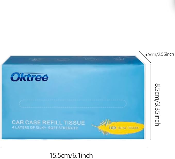 Ultra Soft Facial Tissues, 4 Packs, 100 Sheets per Pack (400 Total), 4-Ply, Strong & Gentle, Car, Home & Travel Use (1 Count (Pack of 4))