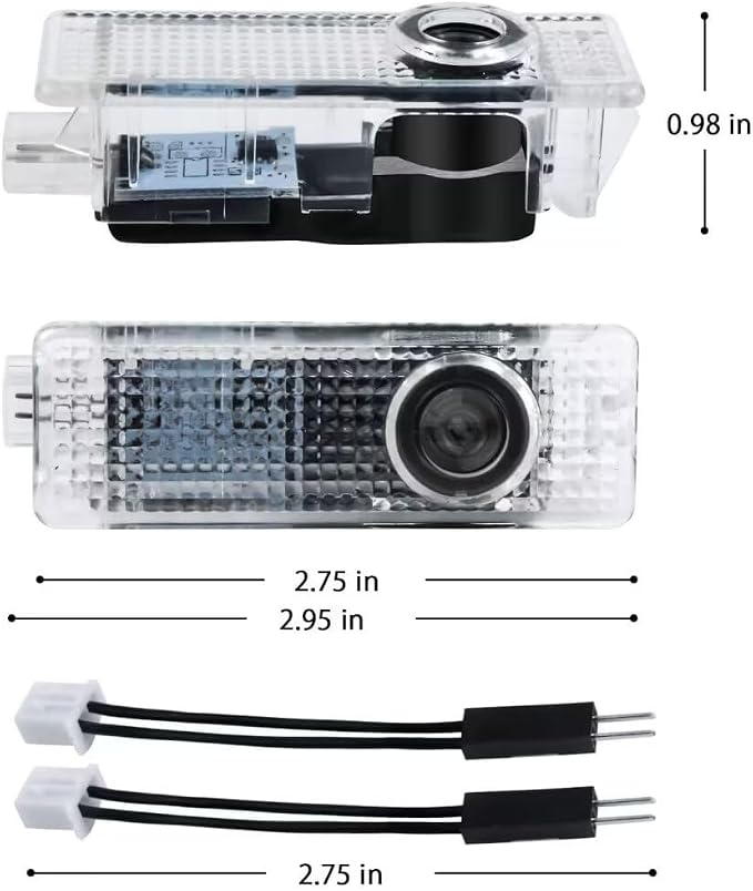 4pcs Door Lights, HD LED Projection Welcome Lights for 1/3/4/5/6/7/ Replaceable with X1/X2/X3/X4/X5/X6/X7/M/Z/GT, Performance Edition