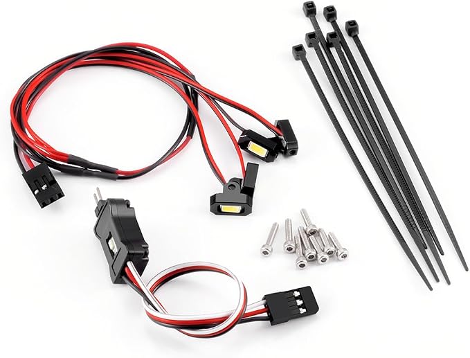 MORLORDY M1.4 M2.0 RC Rock Lights Kit with Controller - RC Chassis Underglow Lights for TRX4M Ascent18 FCX24 FCX18 1/18 RC Crawler Cars Upgrade Parts