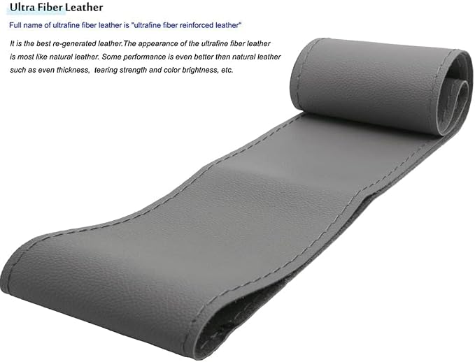 AUTOXBERT 38cm/15 Inch Hand Sewing Steering Wheel Cover Breathable Anti-Slip Leather Steering Wheel Cover for Nissan Qashqai Toyota Camry RAV4 VW Golf | Breathable, Anti-Slip Steering Wheel Cover for Nissan Qashqai Toyota Camry RAV4 VW Golf