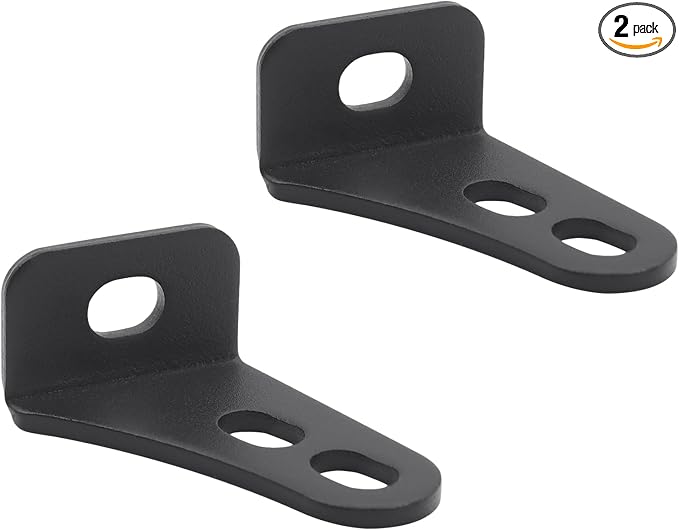 jose2015 Light bar mounting Brackets 8mm Screw mounting for led Light bar mounts - Adjustable Compatible with ATV, utv, Trucks and Boats 2pcs（Black）