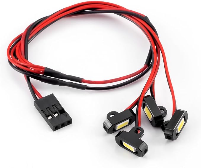 MORLORDY M1.4 M2.0 RC Rock Lights Kit with Controller - RC Chassis Underglow Lights for TRX4M Ascent18 FCX24 FCX18 1/18 RC Crawler Cars Upgrade Parts