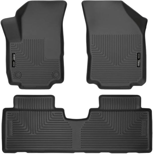 Husky Liners Weatherbeater Floor Mats | Fits 2018-2024 Chevrolet Equinox | Front & 2nd Row, 3-pc Black - 99131