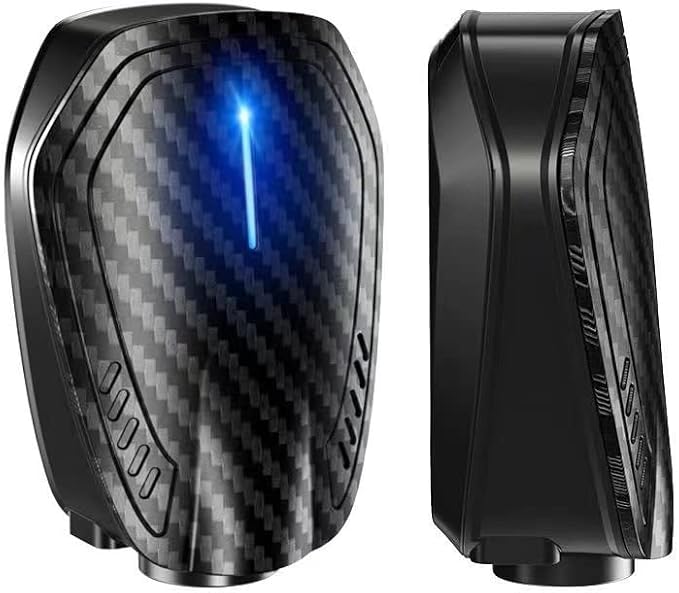 Custom Car Rechargeable LED Door Light Logo Projector Automobile Brand Logo Car Door Lights LED Ghost Shadow Light Projector for car Brand Series Compatible (Carbon Fibre-High, 4)