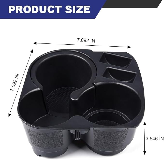 PIT66 Cup Holder Attachment Fit Nissan Altima 2007-2012 | Center Console, Black, Replaces 68431-JA00A, Compatible with 2007-2012 Nissan Altima