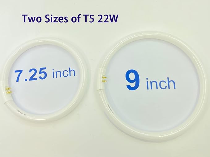 9 inch (FB681) T5 Circular Bulb Replacement for Zadro GLA, GLAW, SLWR, SLVR Makeup Mirror,22W Fluorescent Bulb,G10q 4 Pin Inward, 6500K Daylight lamp, Soft White,(9'' T5 22W)