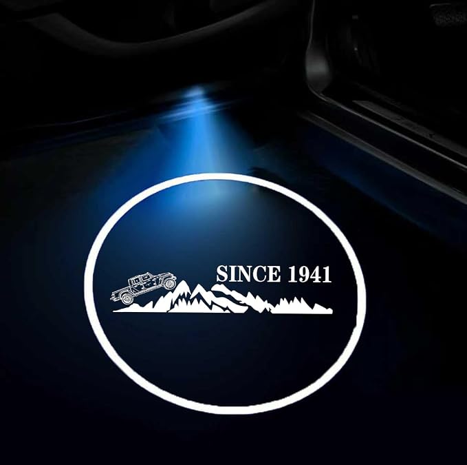 2PCS Car Door Light Projector Wireless Ghost Shadow Lamp fit for Gladiator Car Accessories