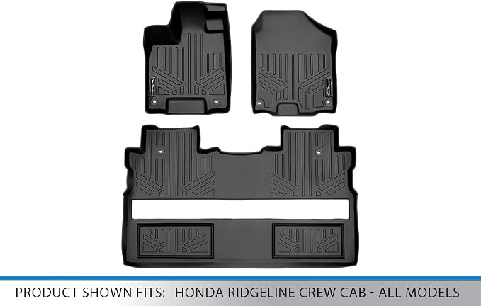 MAXLINER Custom Fit Floor Mats 2 Row Liner Set Compatible with 2017-2025 Honda Ridgeline