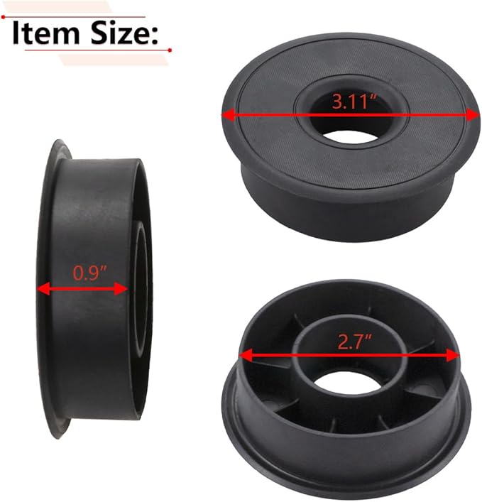 RLB-HILON 2PCS Center Console Cup Holder Insert Mat | Diameter at 3.11 inch, Height at 0.9 inch, for Deep Cup Holders Smaller Drink Shorter Cups and More