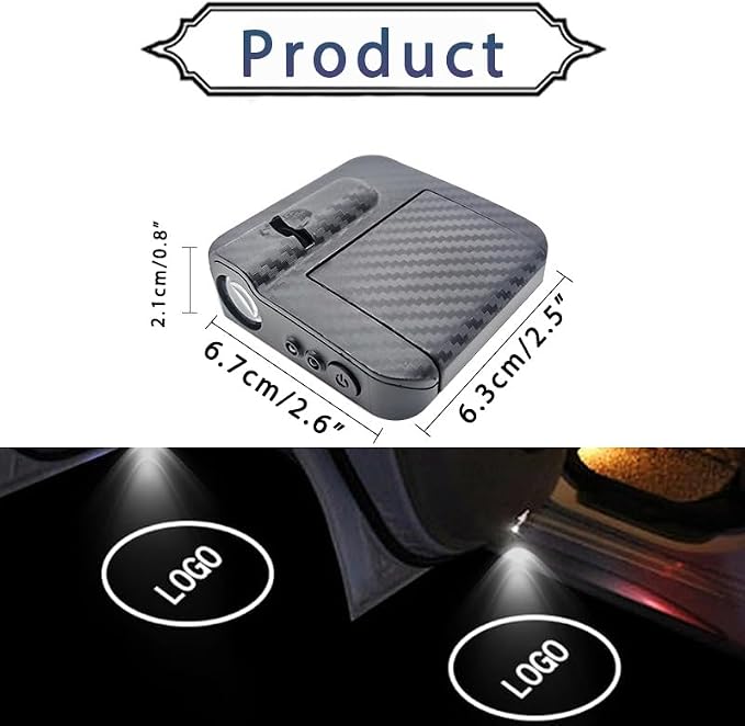 2Pcs Custom Car Door Lights Logo Projector Personalized Logo LED Car Door Step Courtesy Welcome Lights