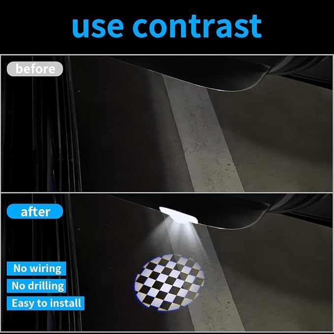 2 pcs LED Car Door Logo Lights Courtesy Projector Laser Puddle lamp Ghost Shadow Light Accessories Compatible with r55/r56/r57/r58/r59/r60/r51/f54/f56/f55/f60 (06)