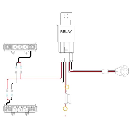 Nilight 16AWG Off-Road LED Light Bar Wiring Harness Kit 12V Relay On/Off Rocker Switch -2 Leads,2 Years Warranty