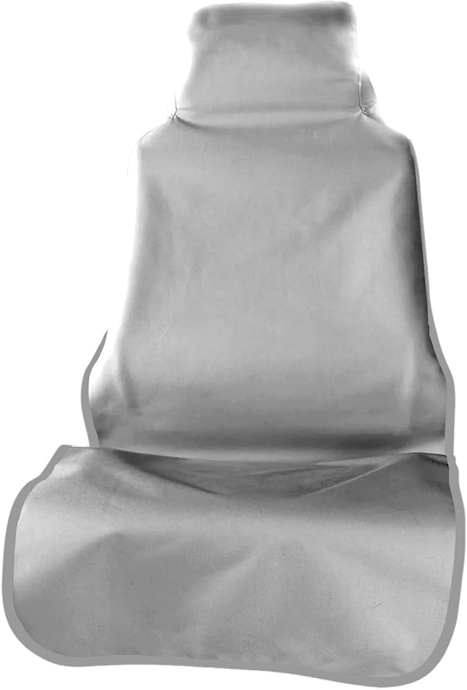 ZIMISI Waterproof Car Seat Cover, Dustproof Sweatproof Car Seat Protector, Washable Bucket Front Seat Covers, Universal Automotive Interior Accessories for Cars, SUVs, Trucks (Grey)