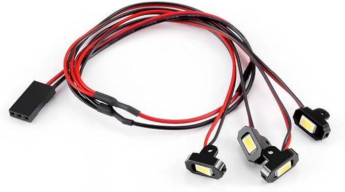 MORLORDY M1.4 RC Rock Lights Kit with Controller - RC Chassis Underglow Lights for SCX24 AX24 FCX24M 1/24 RC Crawler Cars Upgrade Parts